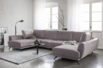 Nurgadiivan Larco 362x191x90 cm Roosa