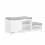 Esikupink riiuliga 100 x 35 x 45 cm valge