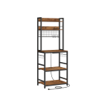 Mikrolaineahju riiul 40 x 60 x 170 cm pruun