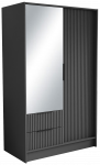 Riidekapp Norel 100 102x200x51 cm Grafiit