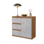 Elutoa kummut Mikel 80x75x35 cm Tamm