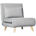 Lahtik&auml;iv tugitoolvoodi 72x78x79 cm helehall