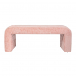 Polsterdatud pink Leith Hele roosa
