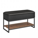 Jalatsiriiul istmega 80x35x46 cm Must