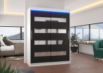 Liugustega Riidekapp BALTIC 150 150x200x58 Valge