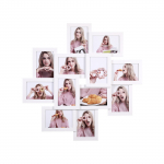 Fotoraam mitmele pildile 63.3x63.3cm valge