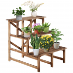 Puidust lillealus 80x80x78 cm Looduslik