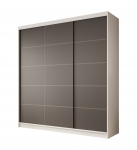 Liugustega riidekapp Greta 200 200x215x58 Valge