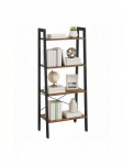 Metallist raamaturiiul 34.5x56x137.5 cm pruun