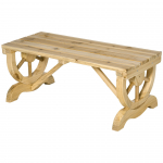 Puidust aiapink 98x50 cm pruun