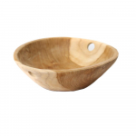 Puuvilja kauss The Bowl tiikpuu