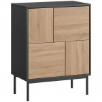 Kummut ustega 60x35x78 cm pruun