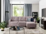 Nurgadiivan Roxi 240x165x90 cm Roosa