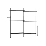 Garderoob 34 x (162-238) x (208-310) cm