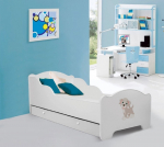 Voodi AMADIS DOG 160x80 cm Valge