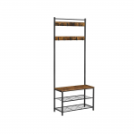 Esikunagi metallist 175 cm pruun must