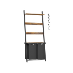 Pesukorv redelriiuliga 73x33x175cm pruun/must