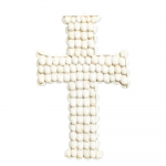 Dekoratiivne rist 20 x 4 x 30 cm valge