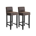Baaritoolid 2 tk 39x94x41 cm pruun