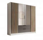 Riidekapp Neri 200 200x200x51 cm Valge