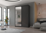 Liugustega riidekapp ESTI 150 150x215x59 cm Antratsiit