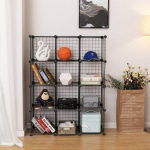 Metallist riiul 93x31x123cm must