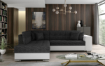 Nurgadiivan Pieretta 260x205x80 cm Must