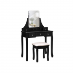 Meigilaud tooliga 80x40x137.5cm must
