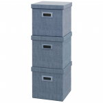 Hoiukast 3 tk 30x30x29 cm Sinine