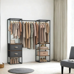 Avatud riidekapp 40x150-180x180 cm Pruun