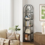 Metallist raamaturiiul 30.2 x 40 x 183.5 cm Must-Hall