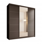 Liugustega riidekapp Sonic 200 200x215x58 Must