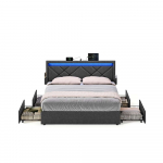 Voodiraam 180x200 cm Tumehall Metall
