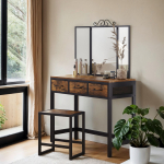 Tualettlaud antiik 90x40x138 cm pruun must