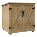 Aiakuur puidust 775x88x90 cm pruun