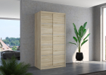 Liugustega riidekapp RIVA 100 100x200x58 cm Sonoma