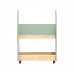 Laste raamaturiiul ratastel roheline