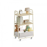 Abilaud ratastega beež kreemjas