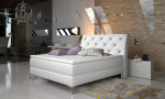 Boxspring-voodi Adel 160X200 165x215x118 cm Valge