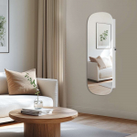 Ehtekapp peegliga seinale 10x42x108 cm valge