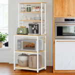 K&ouml;&ouml;giriiul 40 x 60 x 167 cm helepruun valge