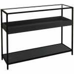 Konsoollaud 100x30x78 cm must