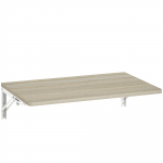 Seinale kinnitatav kokkupandav laud pruun