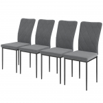 S&ouml;&ouml;gilaua toolid 4 tk 42x58x95 cm Tume Hall