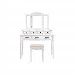 Tualettlaud peegliga 90x40x148cm valge