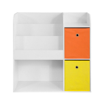 Laste raamaturiiul 35x88x89 cm valge