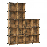 Jalatsiriiul 153x31x153 cm Pruun