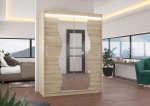 Liugustega Riidekapp RENZO 150 150x200x58 cm Sonoma