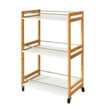 Serveerimislaud ratastel bambus