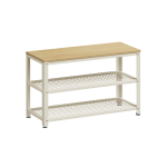 Jalatsiriiul istmega 30 x 73 x 45 cm valge